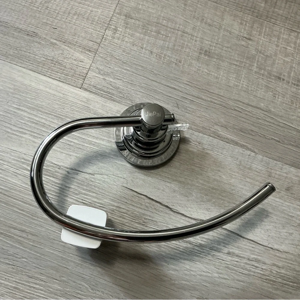 JiePai Vacuum Suction Cup Towel Holder Wall Mount Ring – Polished Chrome